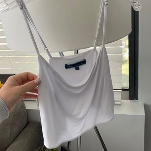 Shore White Crop Tank